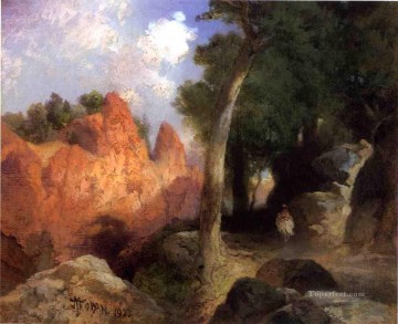 Canyon of the Clouds Rocky Mountains School Thomas Moran Oil Paintings
